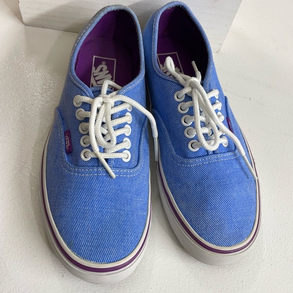 Vans Blue Canvas Sneakers - Picture 2 of 6